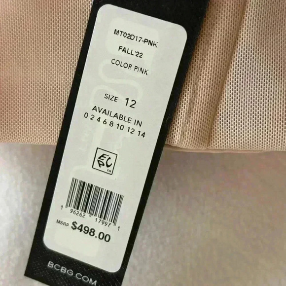 NWT BCBGMAXAZRIA Pink/Mauve Corset Tulle Tier “Taylor Swift” Gown Dress Size 12 - Picture 16 of 16